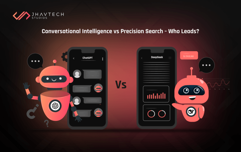 A side-by-side comparison of ChatGPT and DeepSeek AI models.