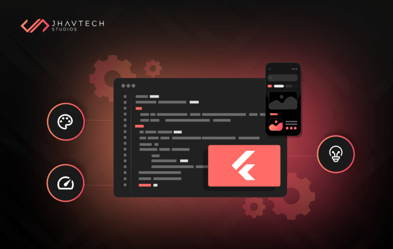 Flutter App Development Process Illustration